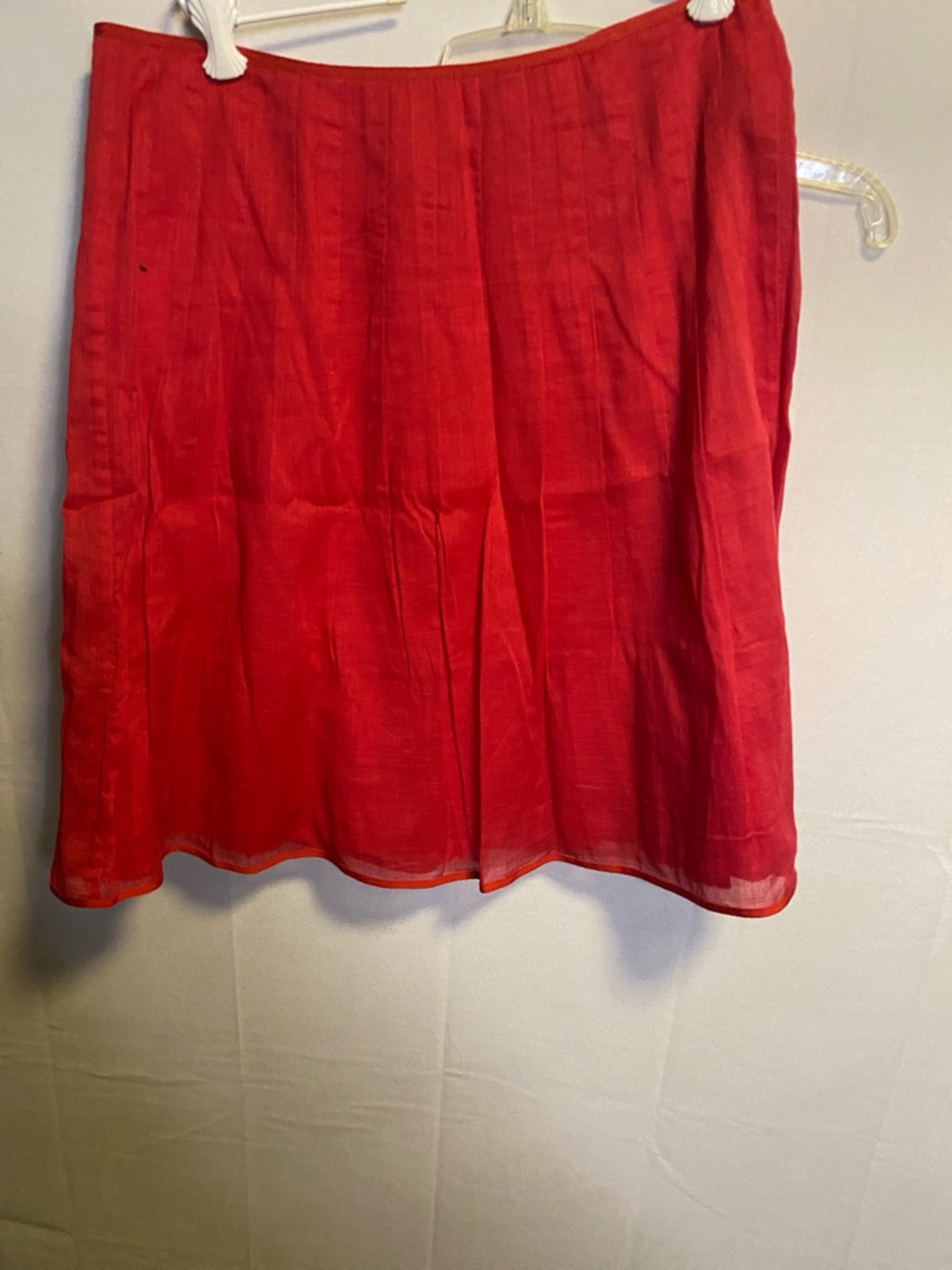 J. Crew Red A-Line Full Skirt